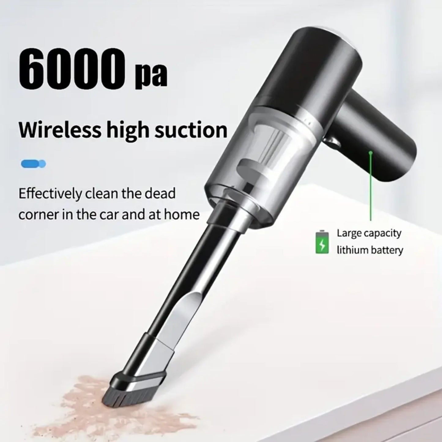 [DUST DRILL] WIRELESS POWERFULL CAR VACUUM CLEANER