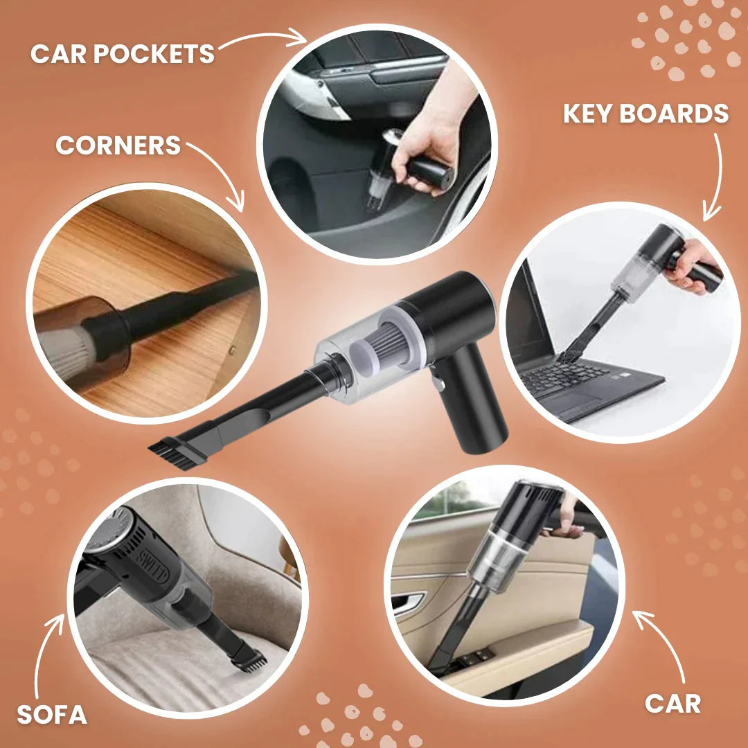 [DUST DRILL] WIRELESS POWERFULL CAR VACUUM CLEANER